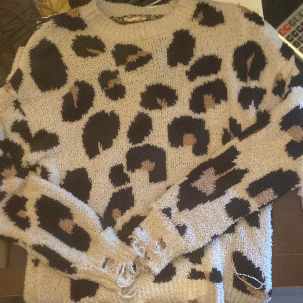 Cheetah print sweater